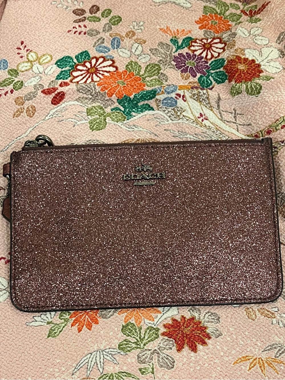 Gorgeous Glitter Coach Wristlet